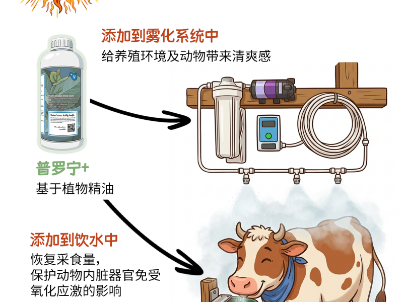普罗宁+帮助反刍动物战胜热应激