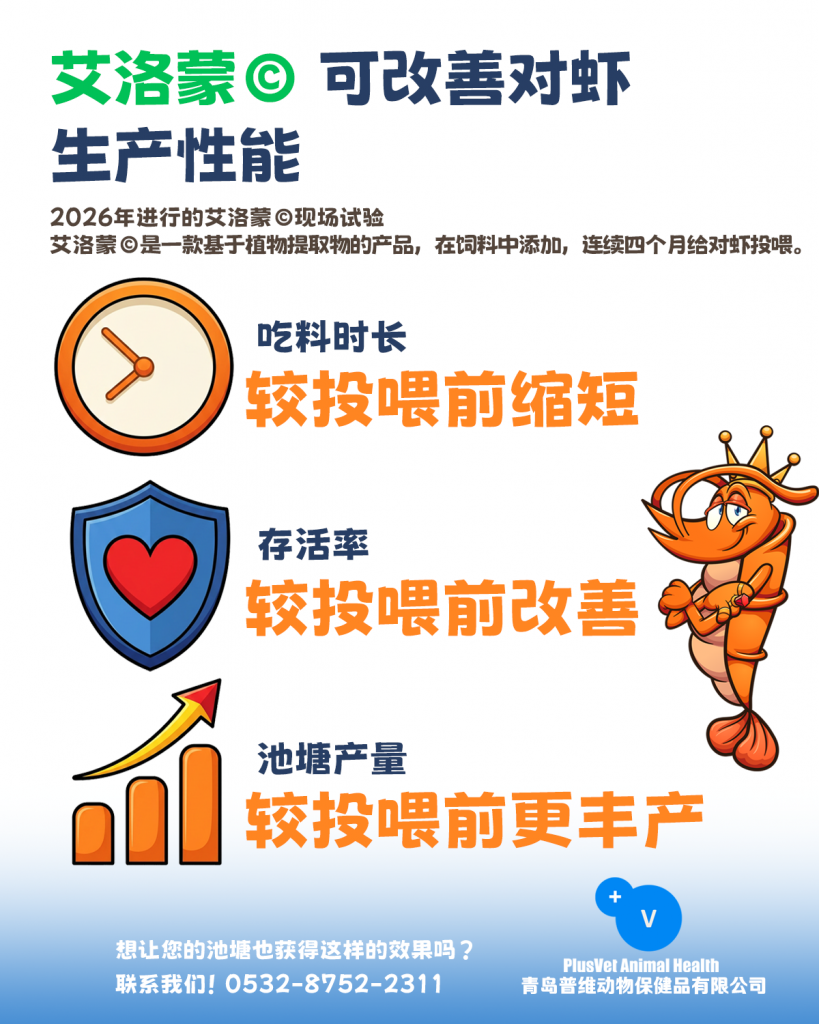 艾洛蒙改善对虾生产性能