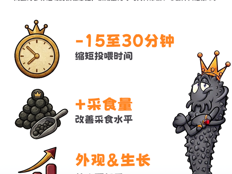 艾洛蒙©帮助海参采食，改善成参规格